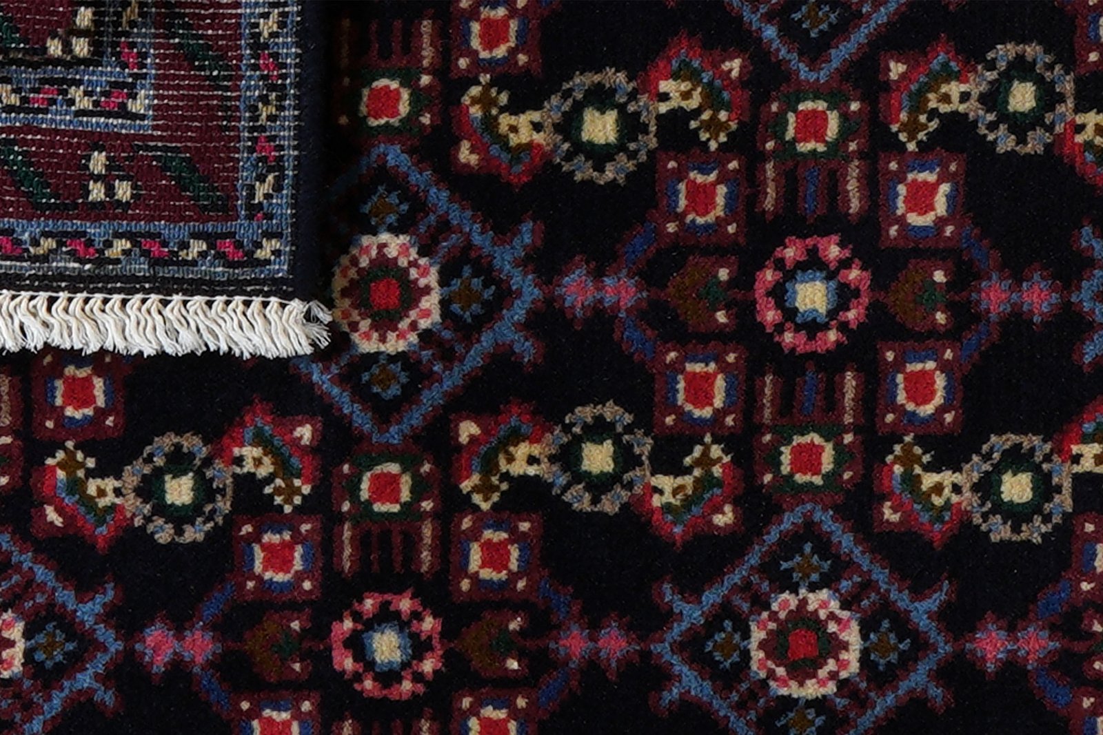 Hamadan — Hand-knotted, 58x89 cm, Blue, 100% Virgin Wool | View 7