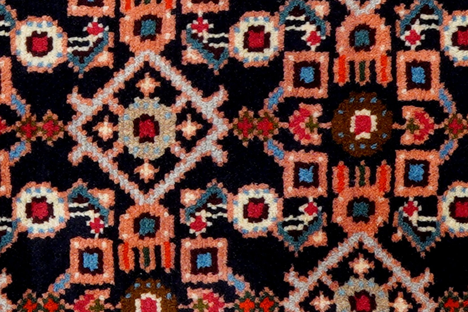 Hamadan — Hand-knotted, 60x94 cm, Blue, 100% Virgin Wool | View 6