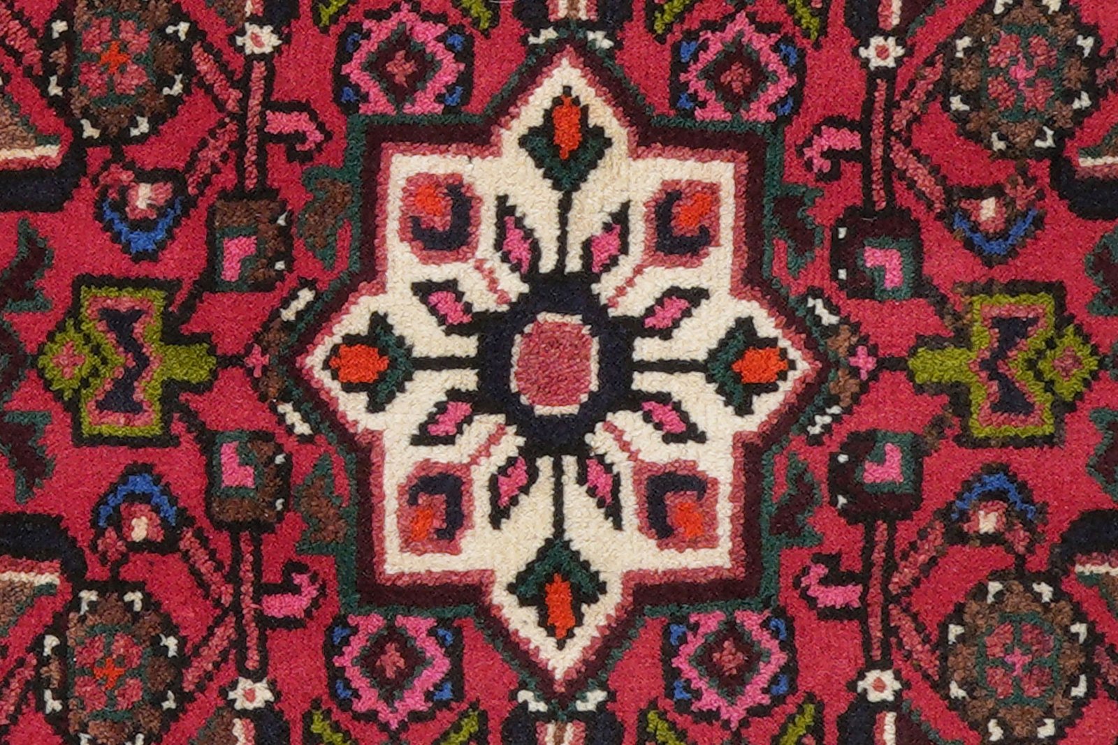 Hosseinabad — Hand-knotted, 64x90 cm, Red, 100% Virgin Wool | View 6