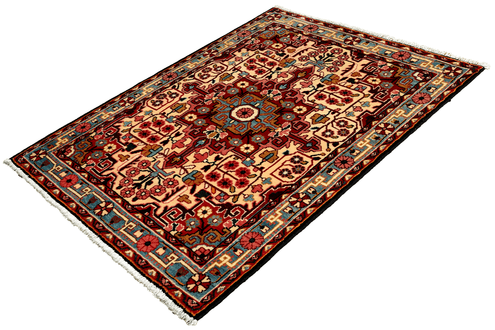 Djozan — Hand-knotted, 69x107 cm, Beige, 100% Virgin Wool | View 5