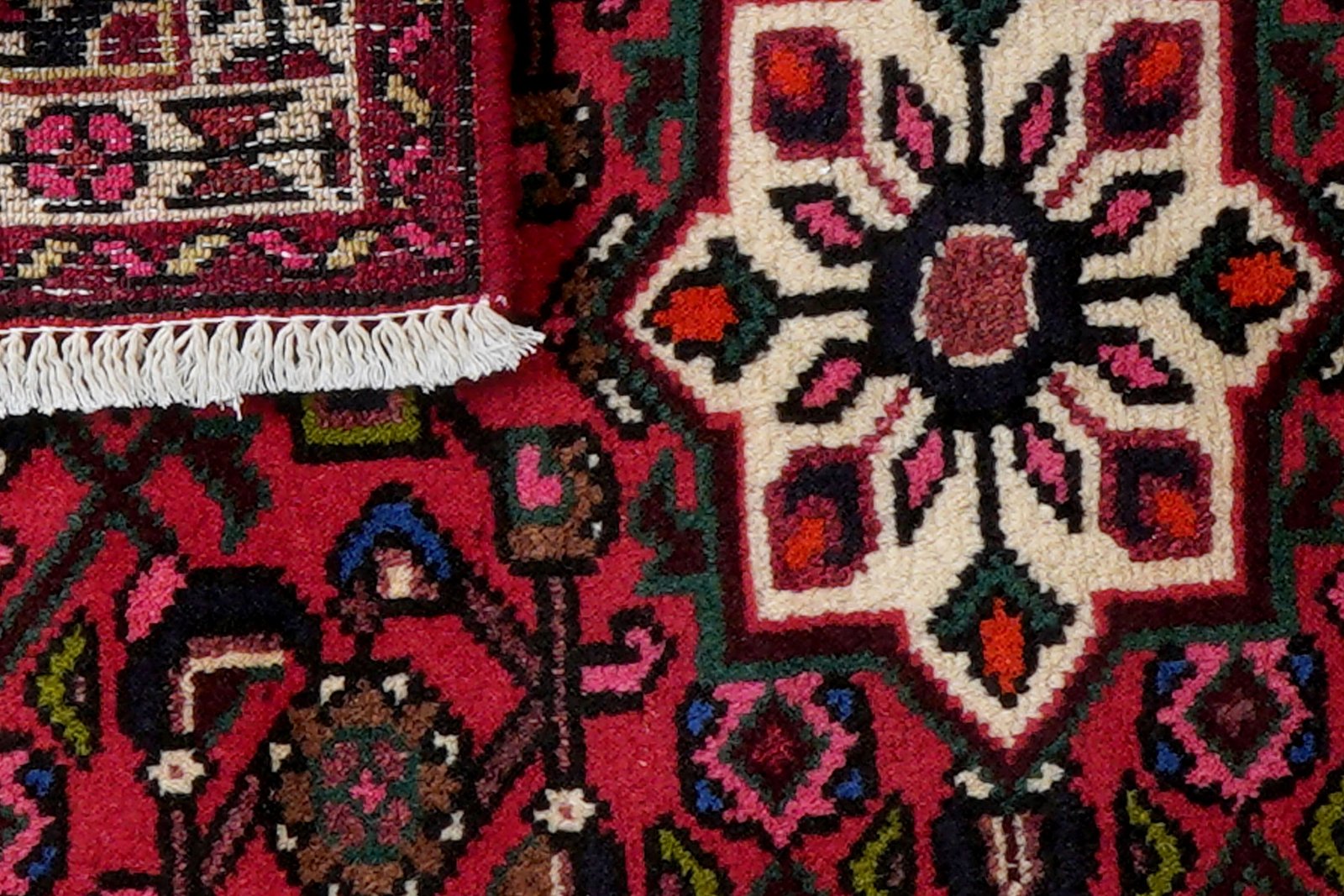 Hosseinabad — Hand-knotted, 65x89 cm, Red, 100% Virgin Wool | View 7