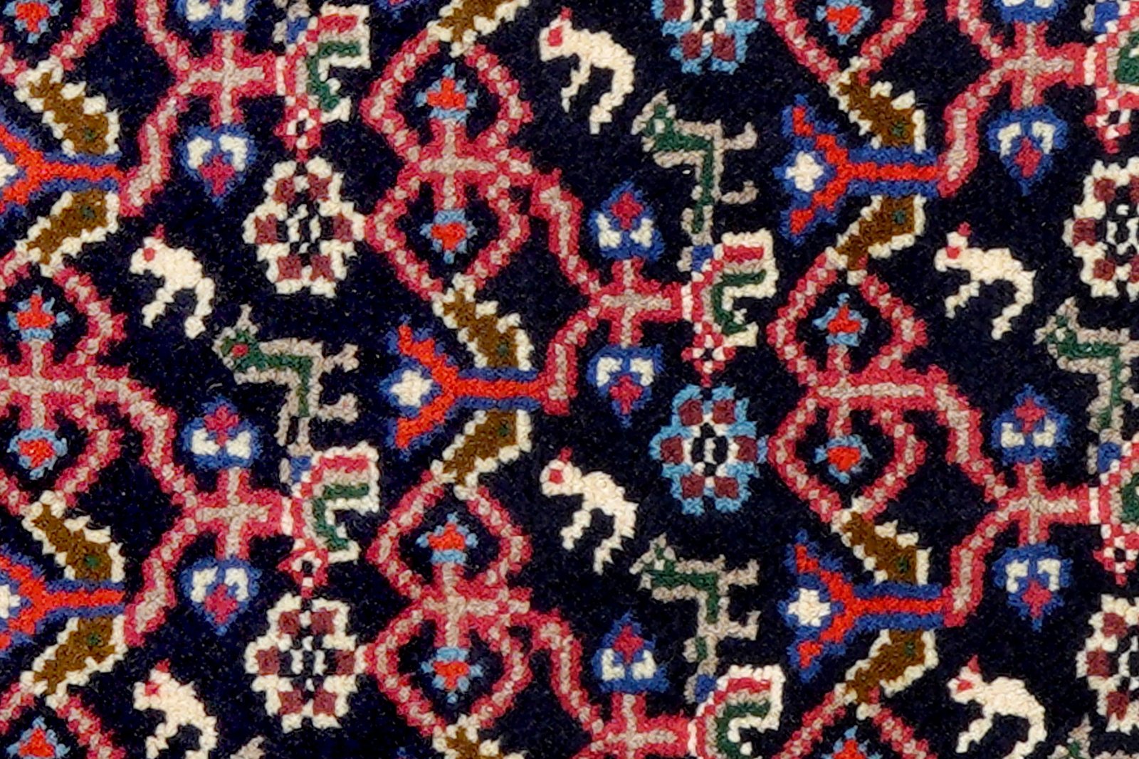 Hamadan — Hand-knotted, 63x96 cm, Blue, 100% Virgin Wool | View 6