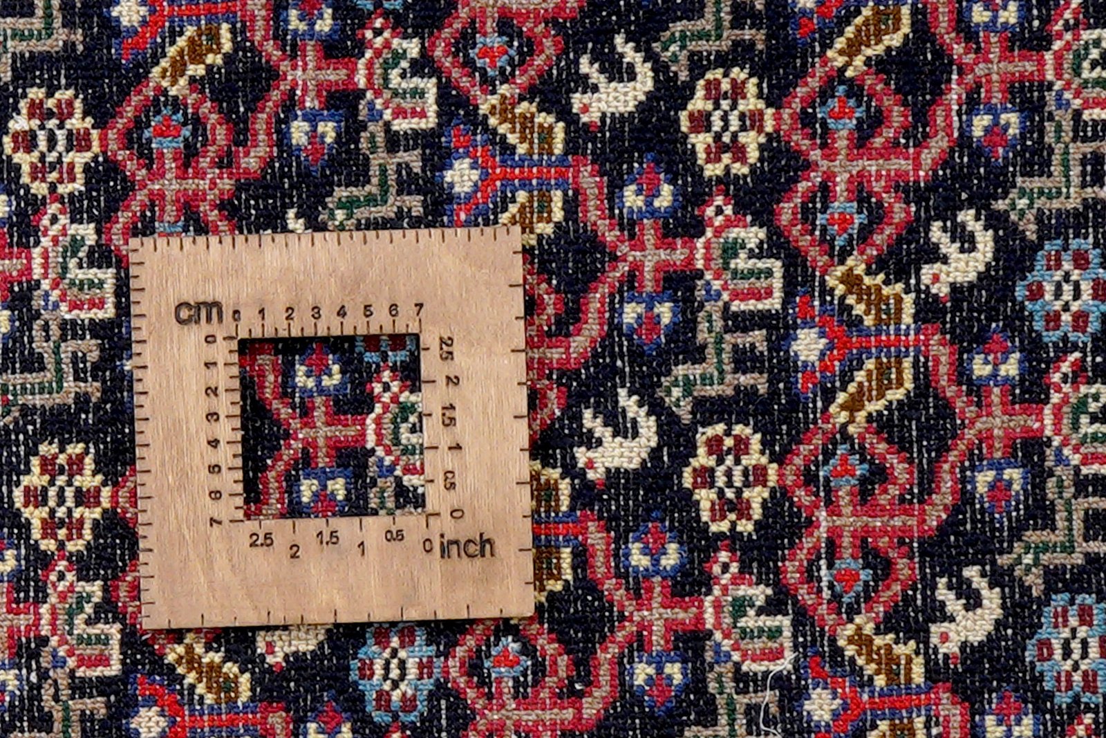 Hamadan — Hand-knotted, 63x96 cm, Blue, 100% Virgin Wool | View 8