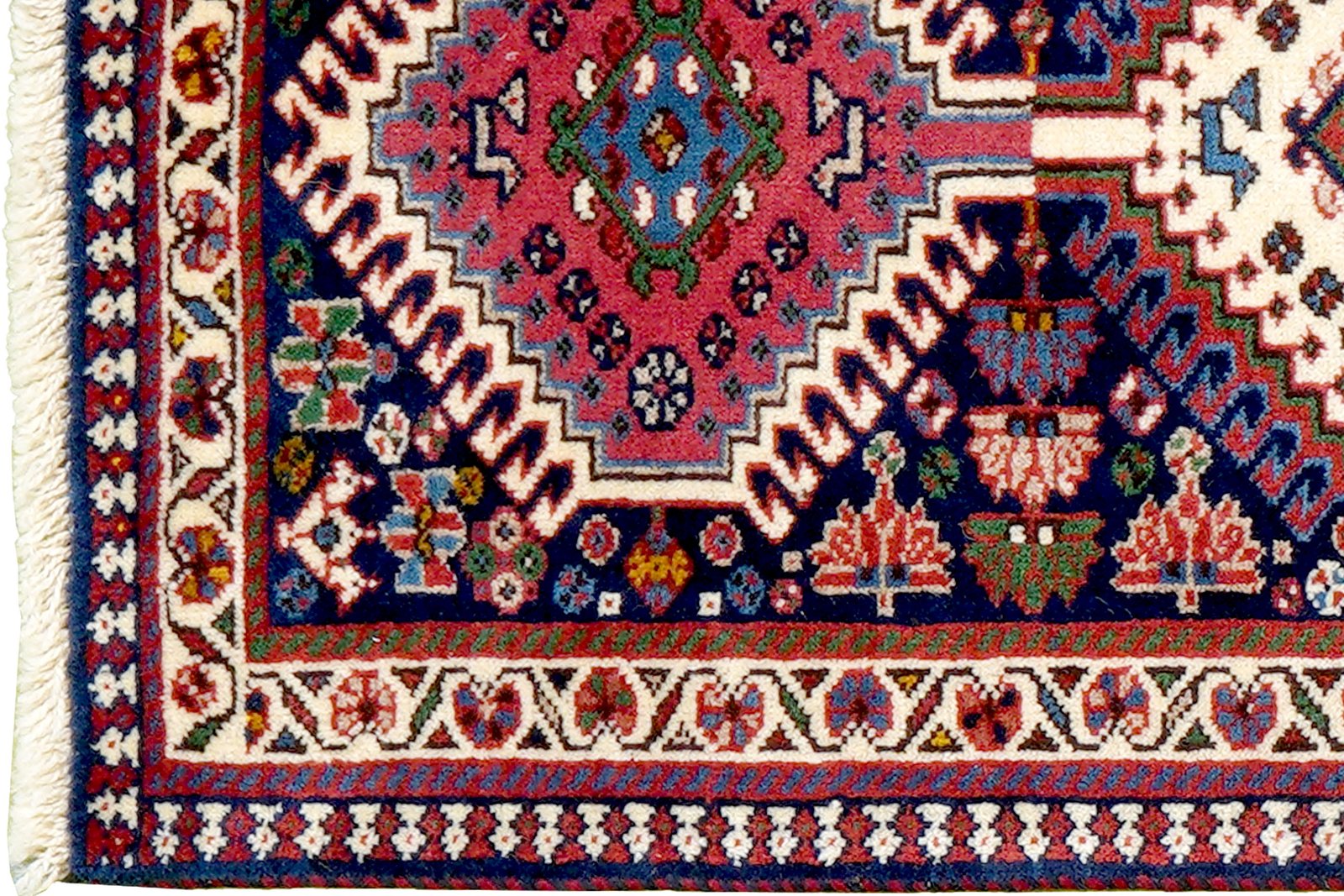 Yalameh — Hand-knotted, 53x152 cm, Blue, 100% Virgin Wool | View 3