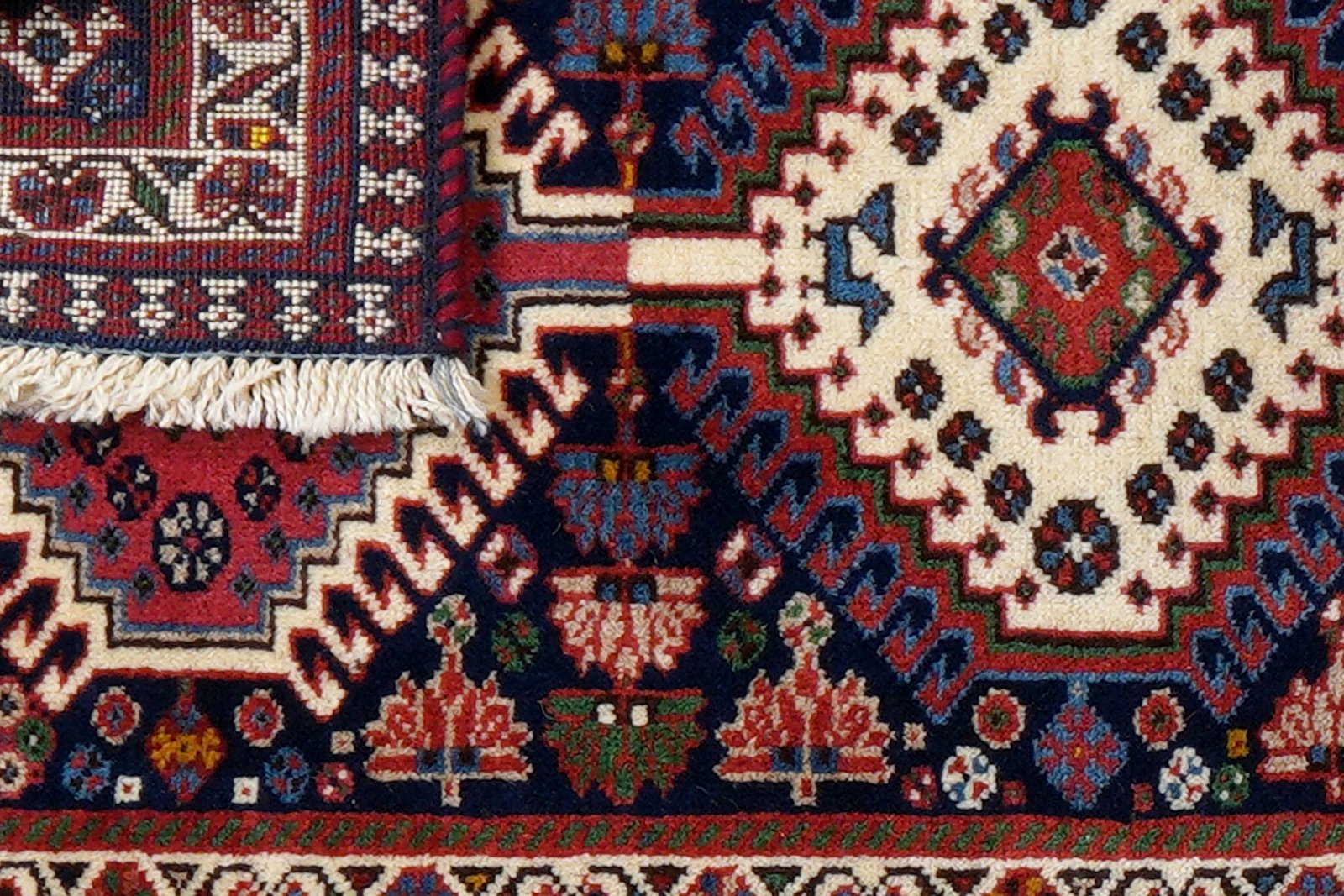 Yalameh — Hand-knotted, 53x152 cm, Blue, 100% Virgin Wool | View 7