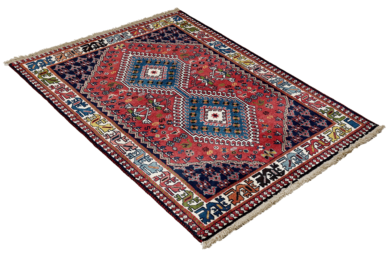 Yalameh — Hand-knotted, 81x128 cm, Red, 100% Virgin Wool | View 4