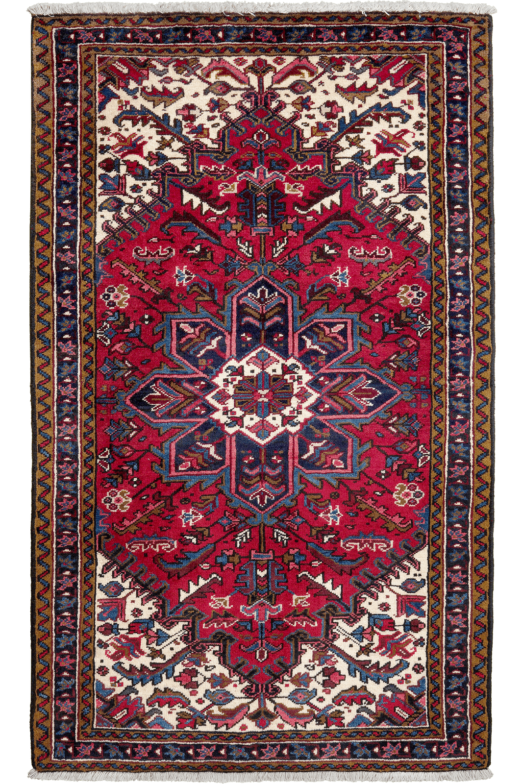 Mehrewan — Hand-knotted, 93x159 cm, Red, 100% Virgin Wool | Main view