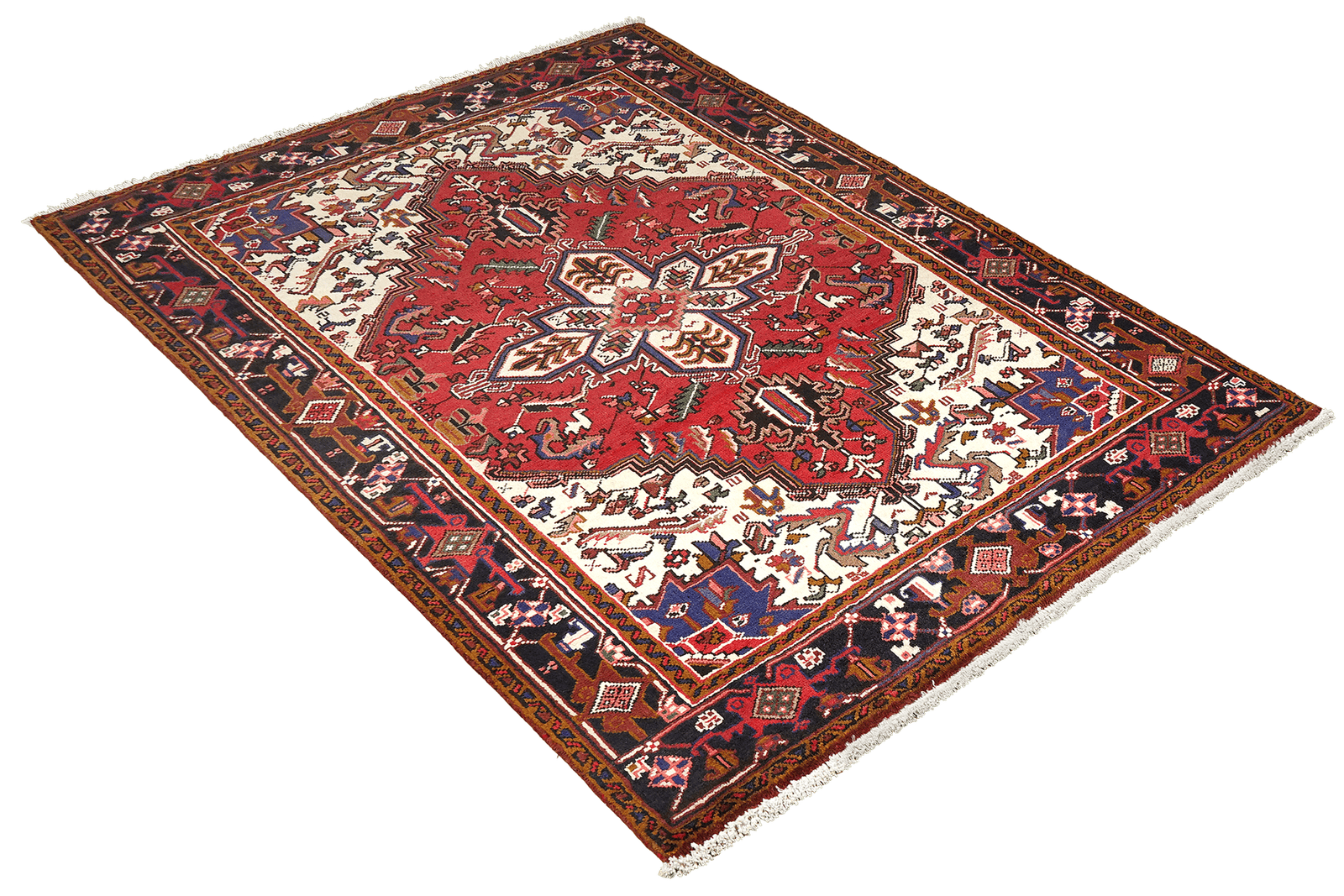 Mehrewan — Hand-knotted, 154x200 cm, Red, 100% Virgin Wool | View 4