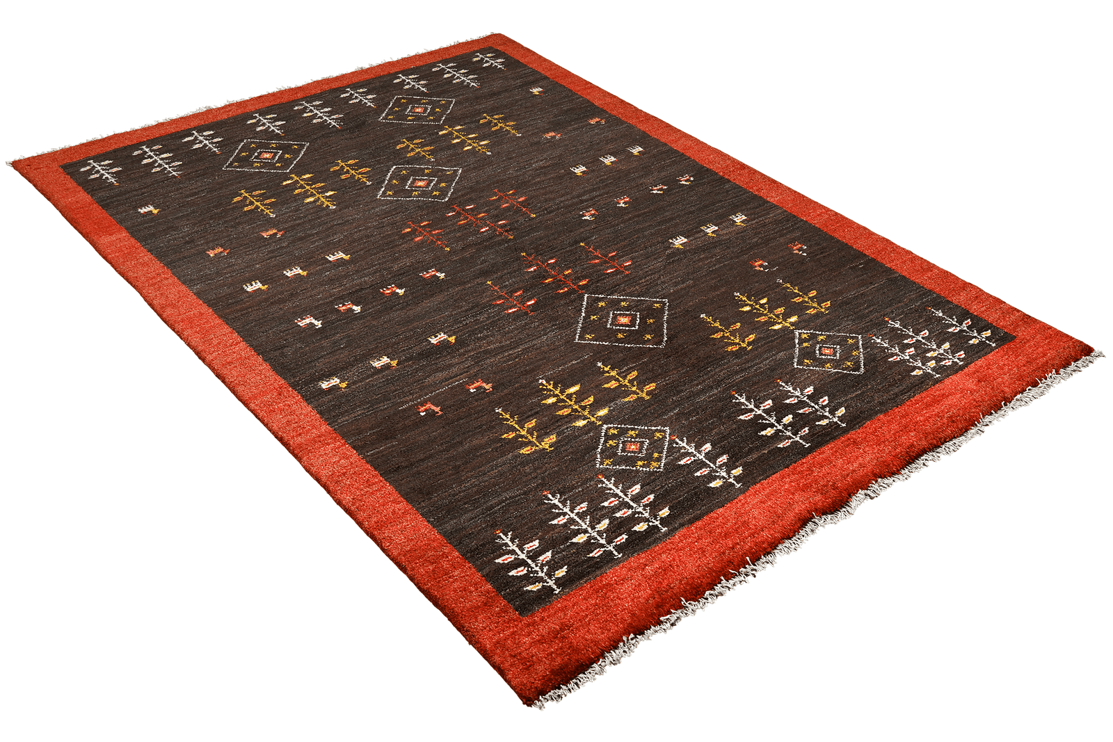 Gabbeh Sonnat — Hand-knotted, 151x199 cm, Black, 100% Virgin Wool | View 4