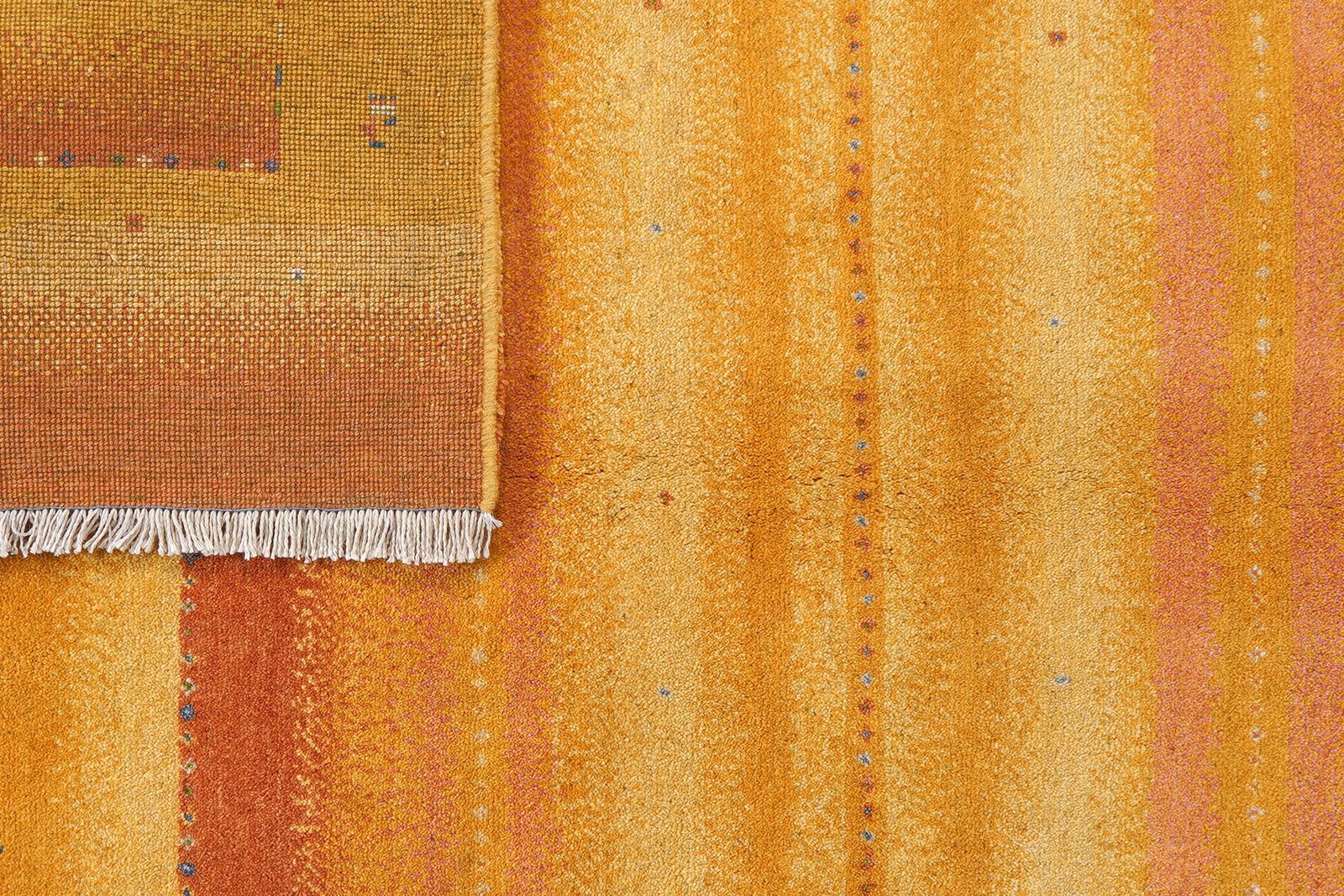 Rizbaf — Hand-knotted, 149x202 cm, Orange, 100% Virgin Wool | View 7