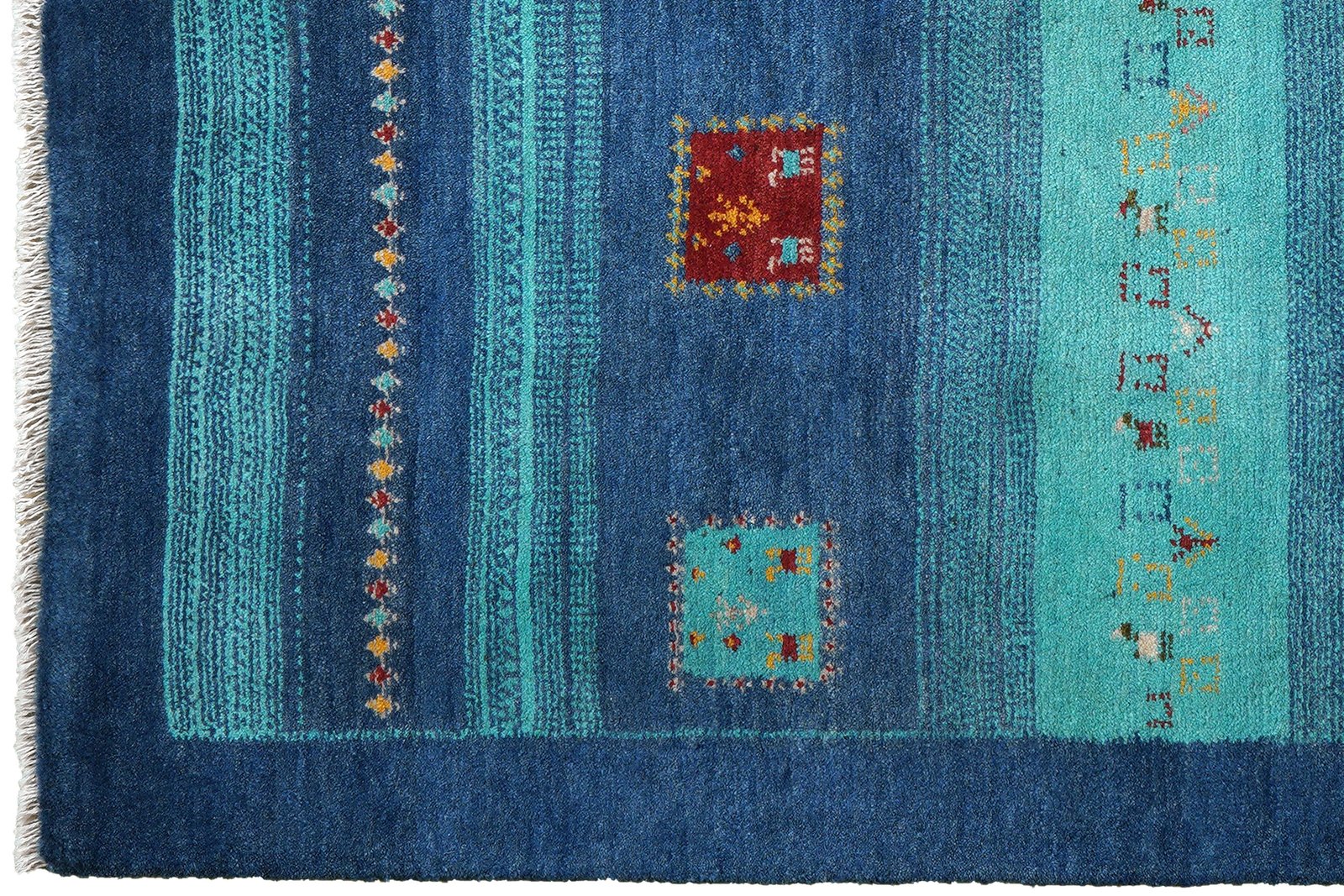 Gabbeh Sonnat — Hand-knotted, 154x193 cm, Multicolor, 100% Virgin Wool | View 3
