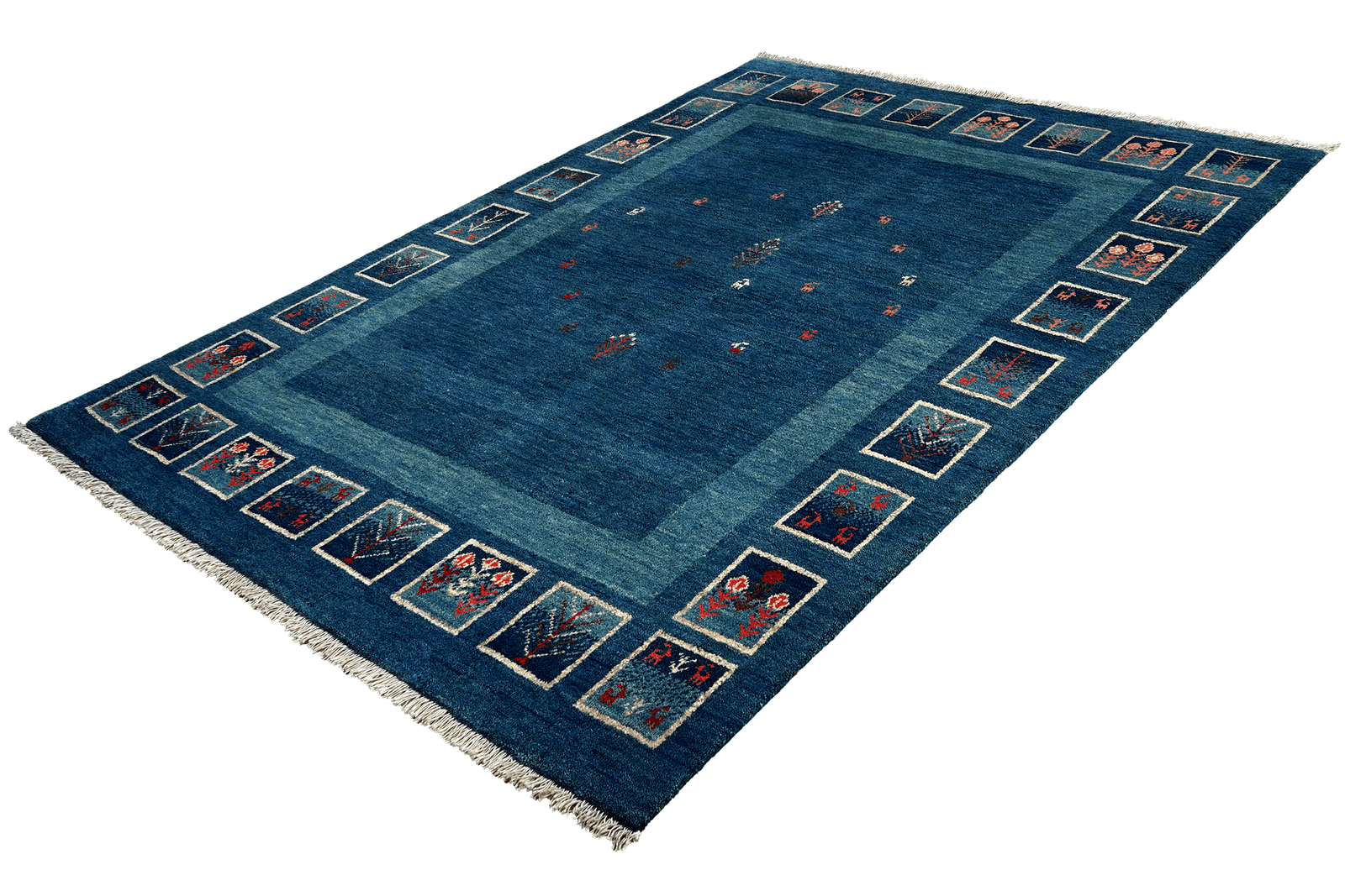 Rizbaf — Hand-knotted, 157x213 cm, Blue, 100% Virgin Wool | View 5