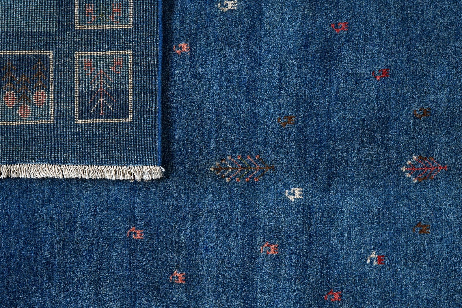 Rizbaf — Hand-knotted, 157x213 cm, Blue, 100% Virgin Wool | View 7