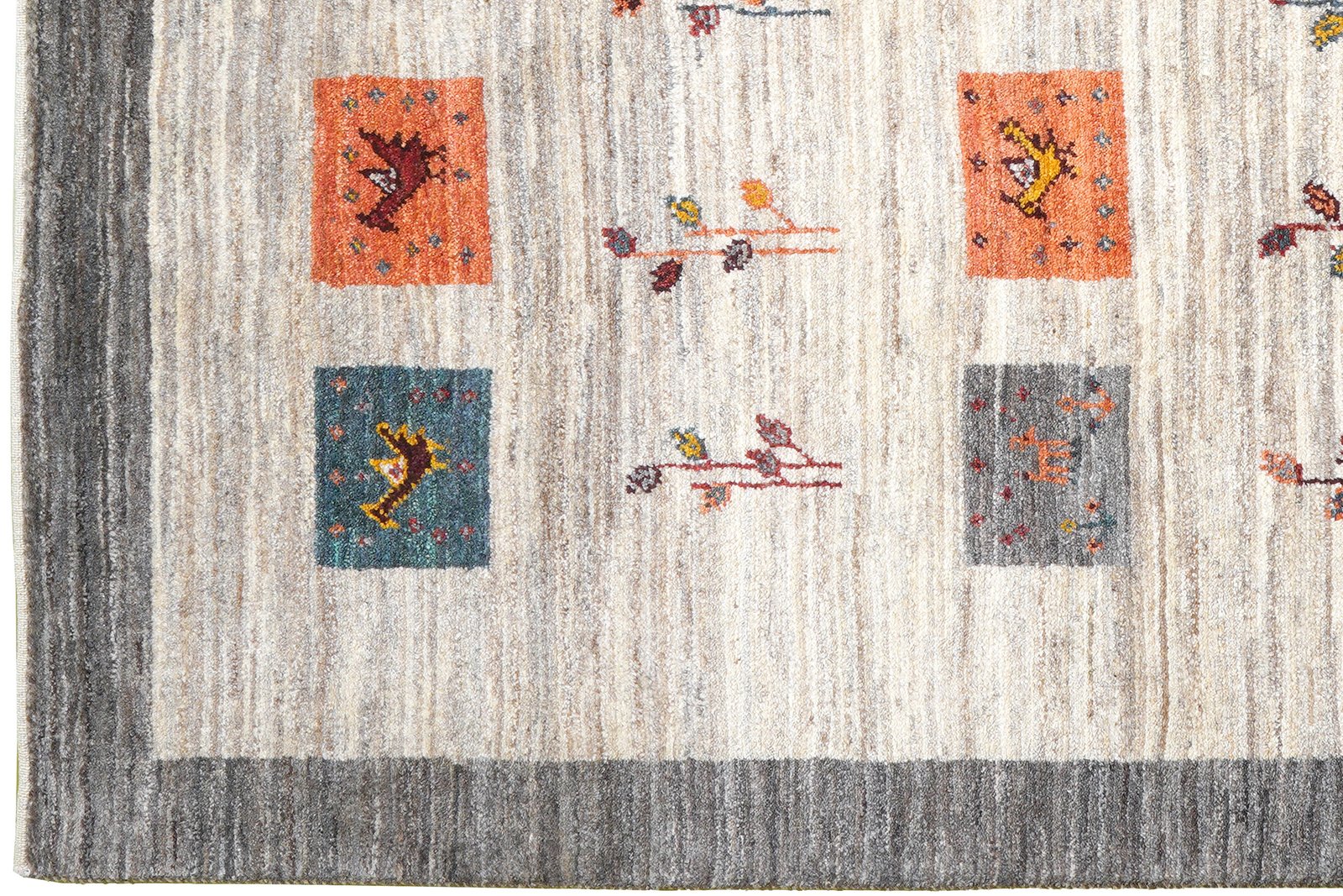 Rizbaf — Hand-knotted, 149x201 cm, Beige, 100% Virgin Wool | View 3