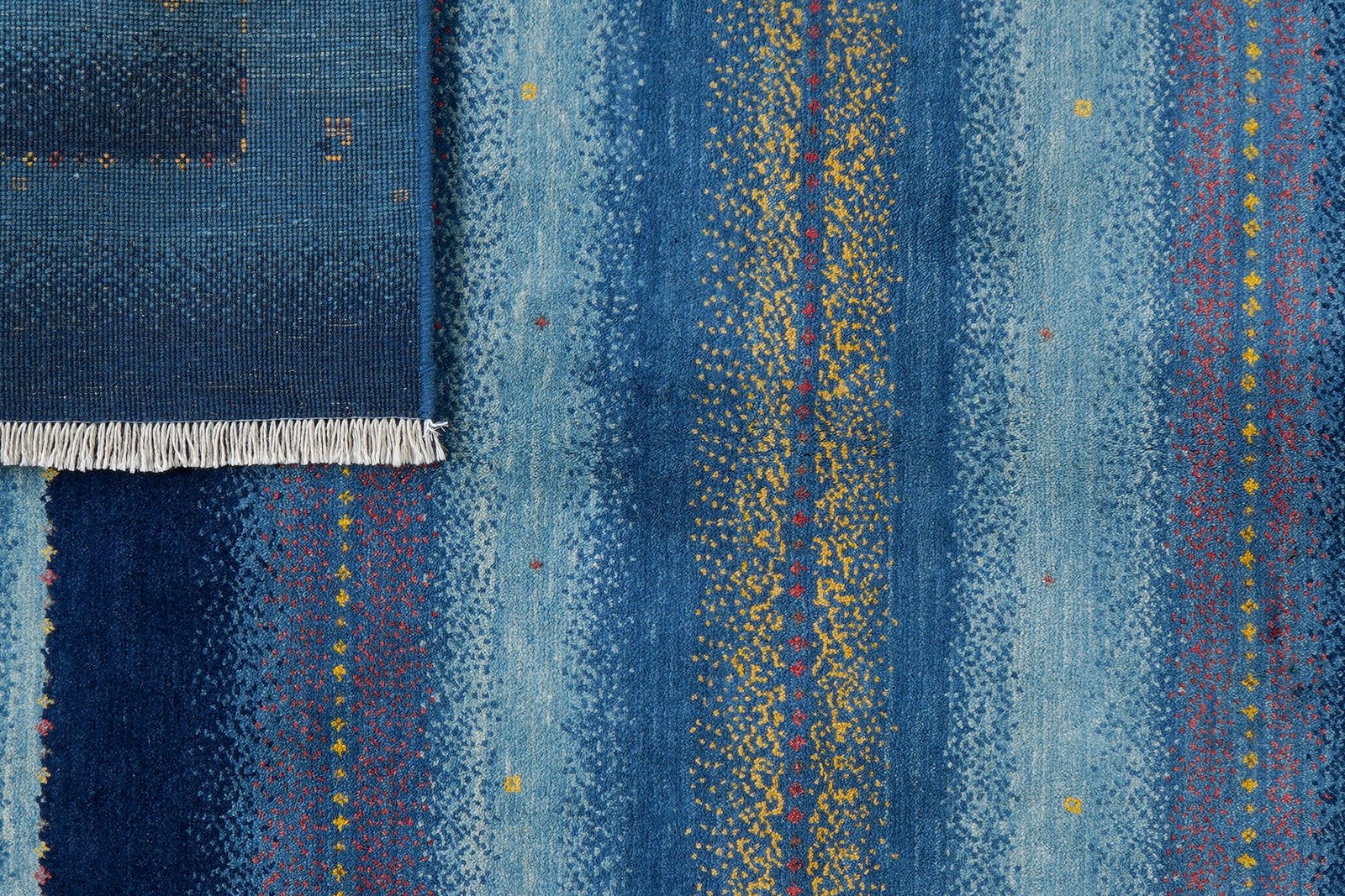 Rizbaf — Hand-knotted, 149x204 cm, Blue, 100% Virgin Wool | View 7