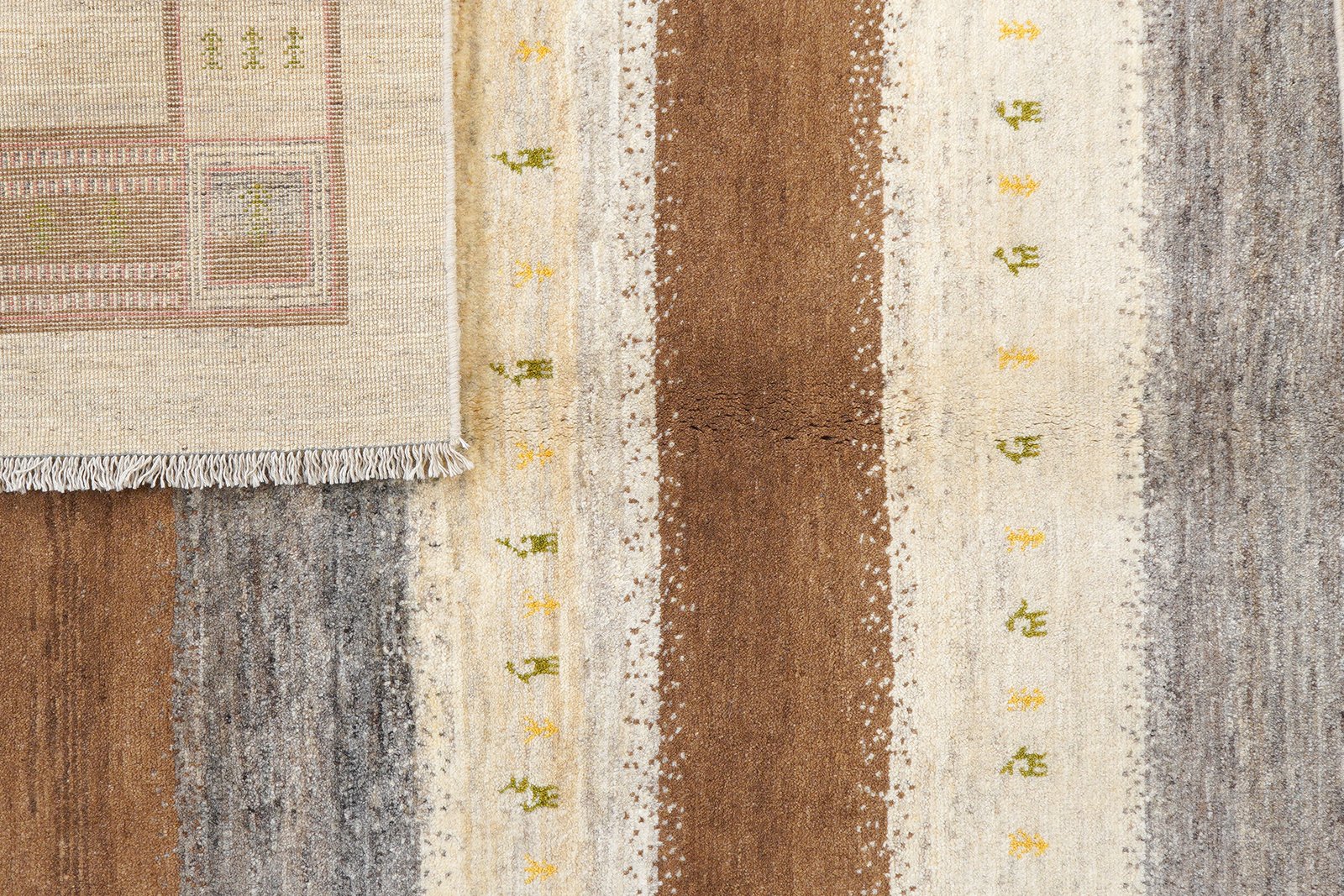 Rizbaf — Hand-knotted, 174x240 cm, Brown, 100% Virgin Wool | View 7