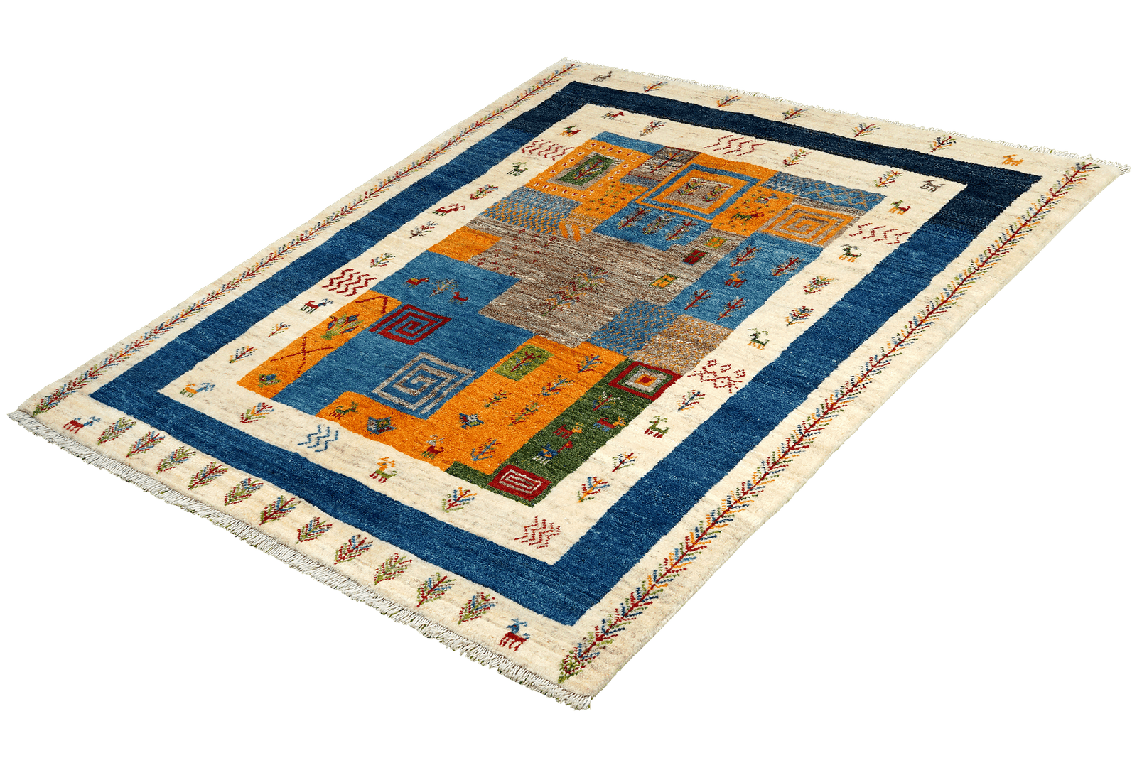 Gabbeh Sonnat — Hand-knotted, 122x178 cm, Multicolor, 100% Virgin Wool | View 5