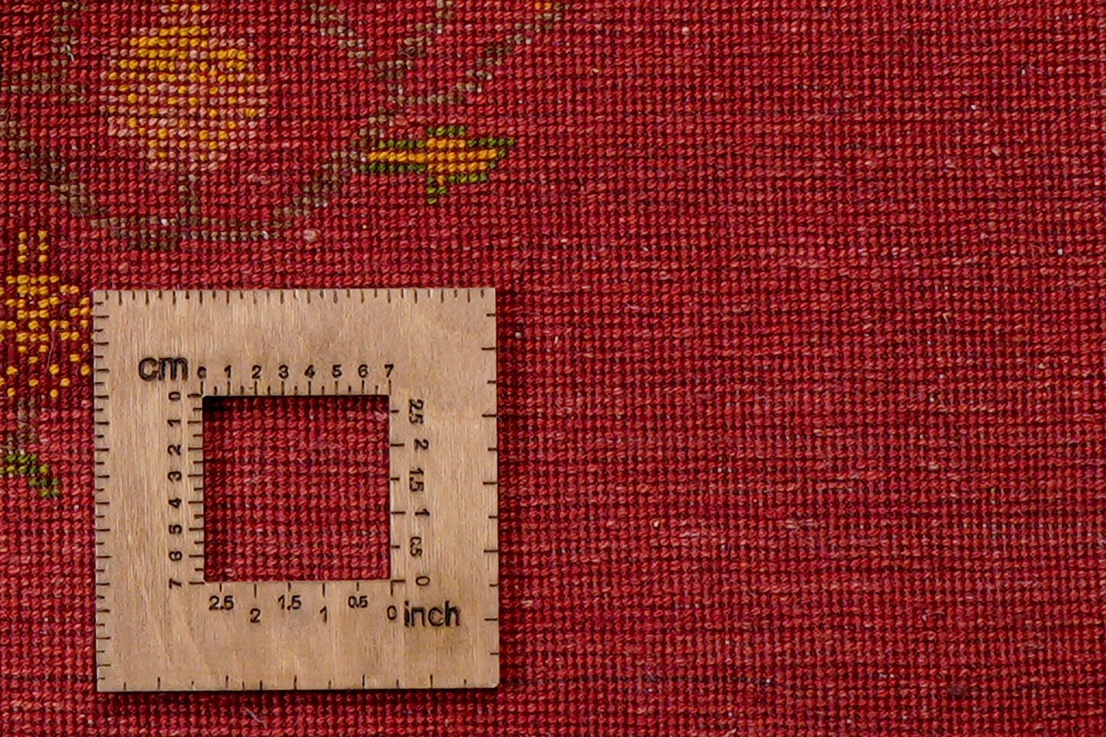 Rizbaf — Hand-knotted, 147x200 cm, Red, 100% Virgin Wool | View 8