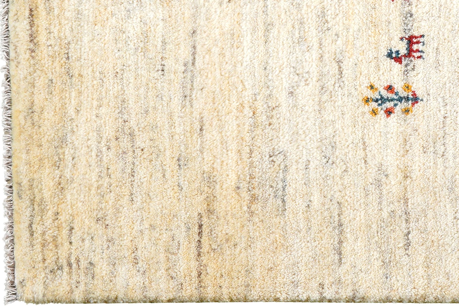 Gabbeh — Hand-knotted, 88x128 cm, Beige, 100% Virgin Wool | View 3