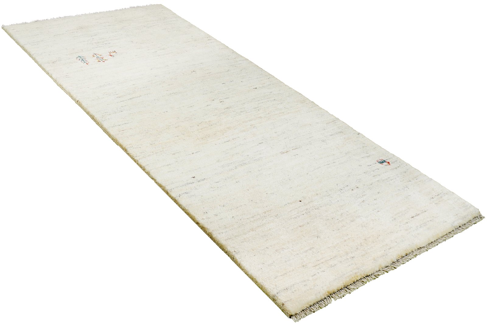 Gabbeh — Hand-knotted, 88x207 cm, Beige, 100% Virgin Wool | View 4