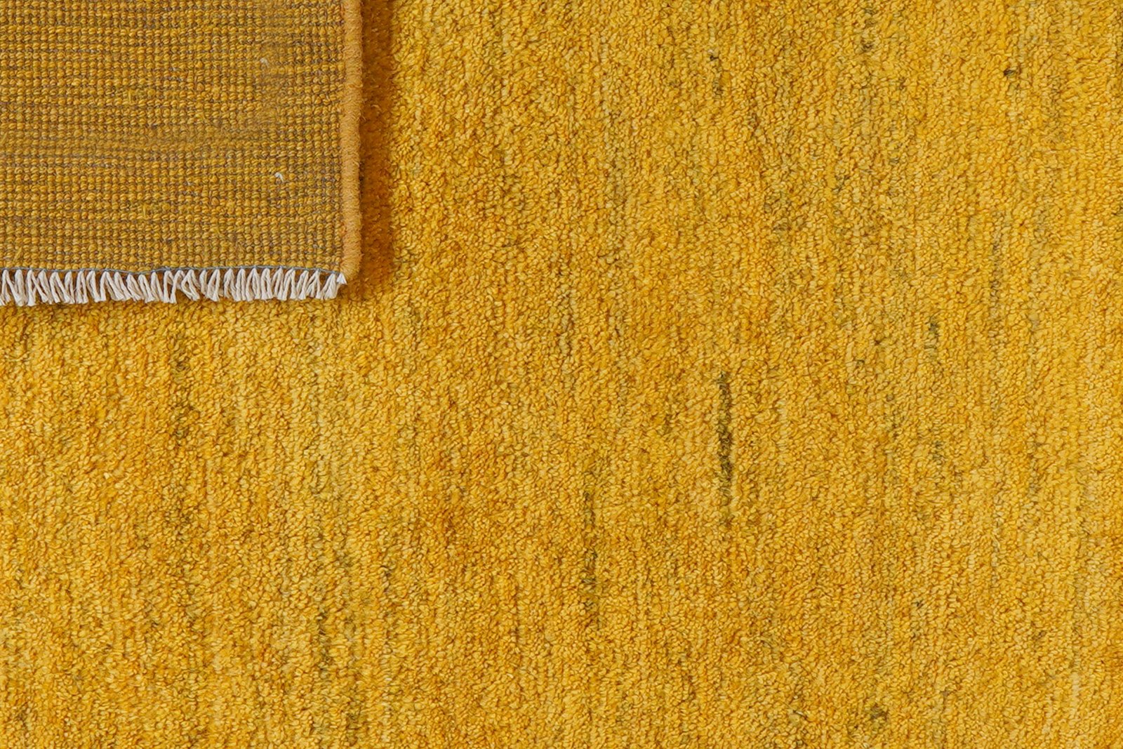 Gabbeh — Hand-knotted, 81x119 cm, Yellow, 100% Virgin Wool | View 7