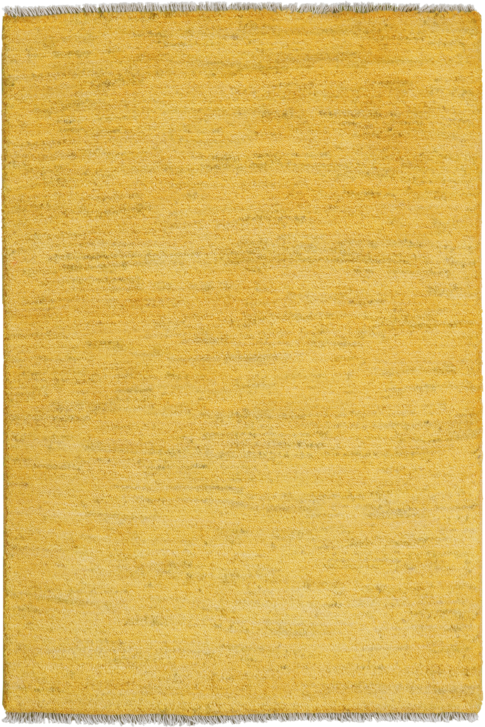 Gabbeh — Handgefertigt, 118x82 cm, Gelb, 100% Virgin Wool | Main view