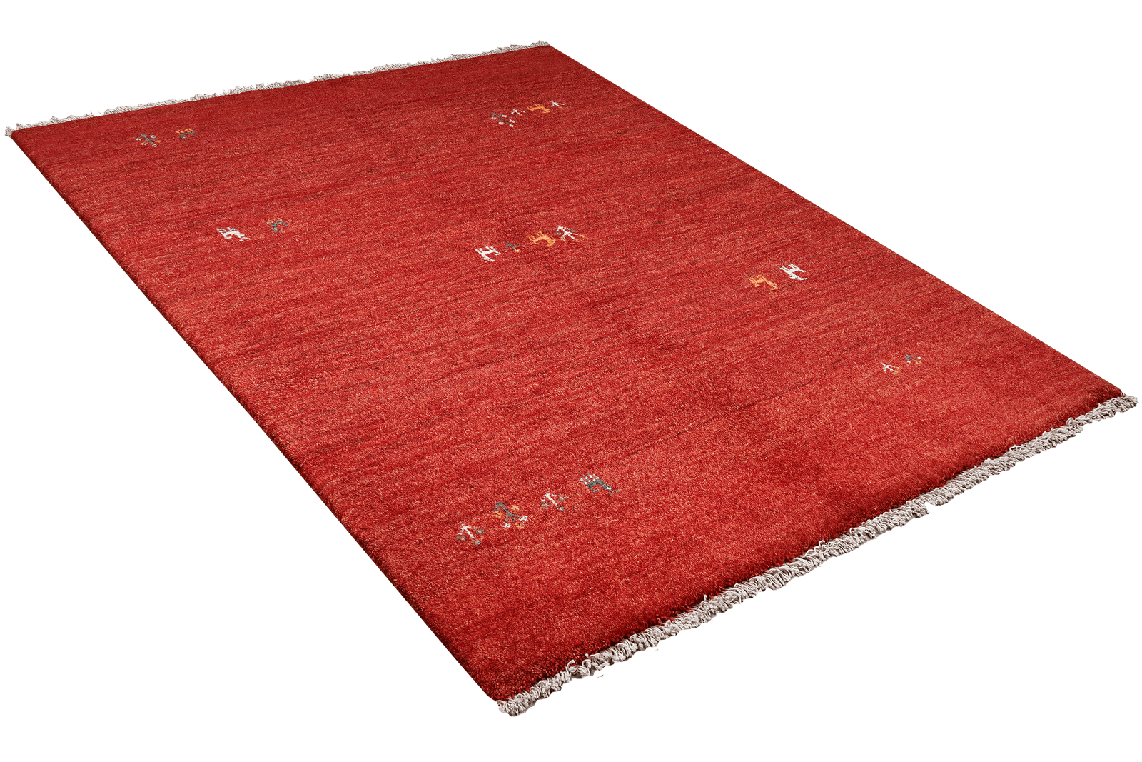 Gabbeh — Hand-knotted, 150x193 cm, Red, 100% Virgin Wool | View 4