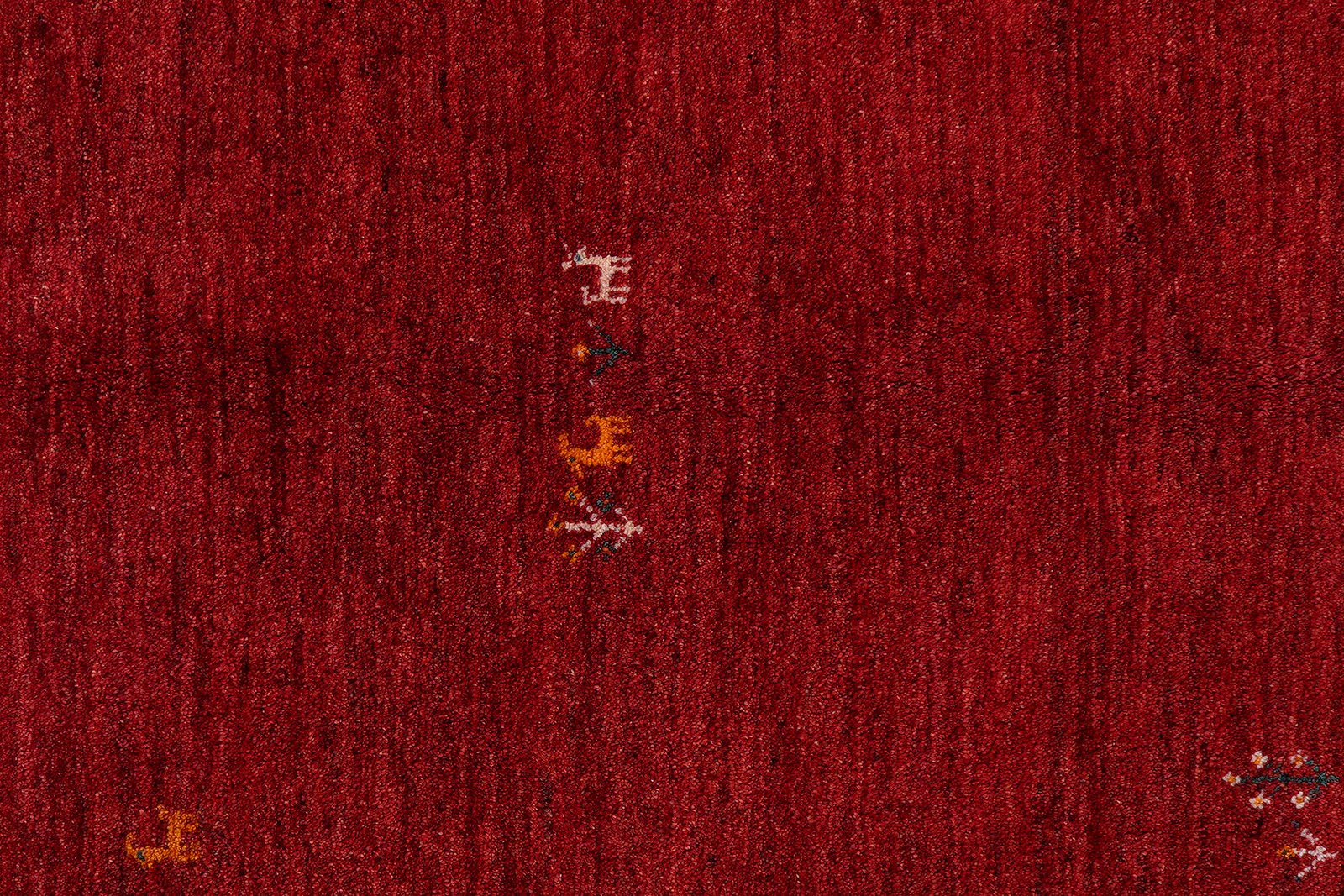 Gabbeh — Hand-knotted, 150x193 cm, Red, 100% Virgin Wool | View 6