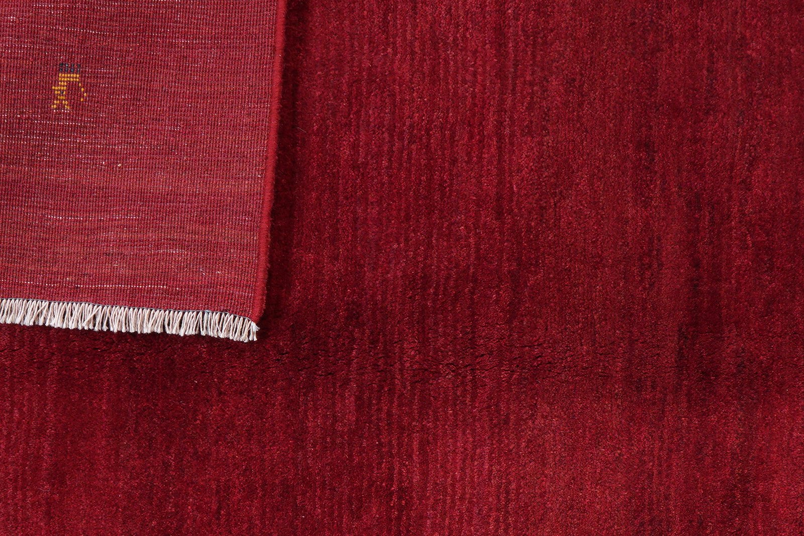 Gabbeh — Hand-knotted, 160x204 cm, Red, 100% Virgin Wool | View 7