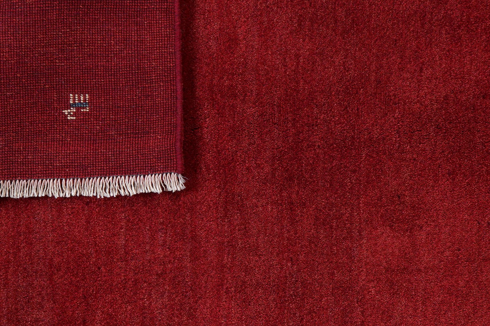 Gabbeh — Hand-knotted, 123x188 cm, Red, 100% Virgin Wool | View 7