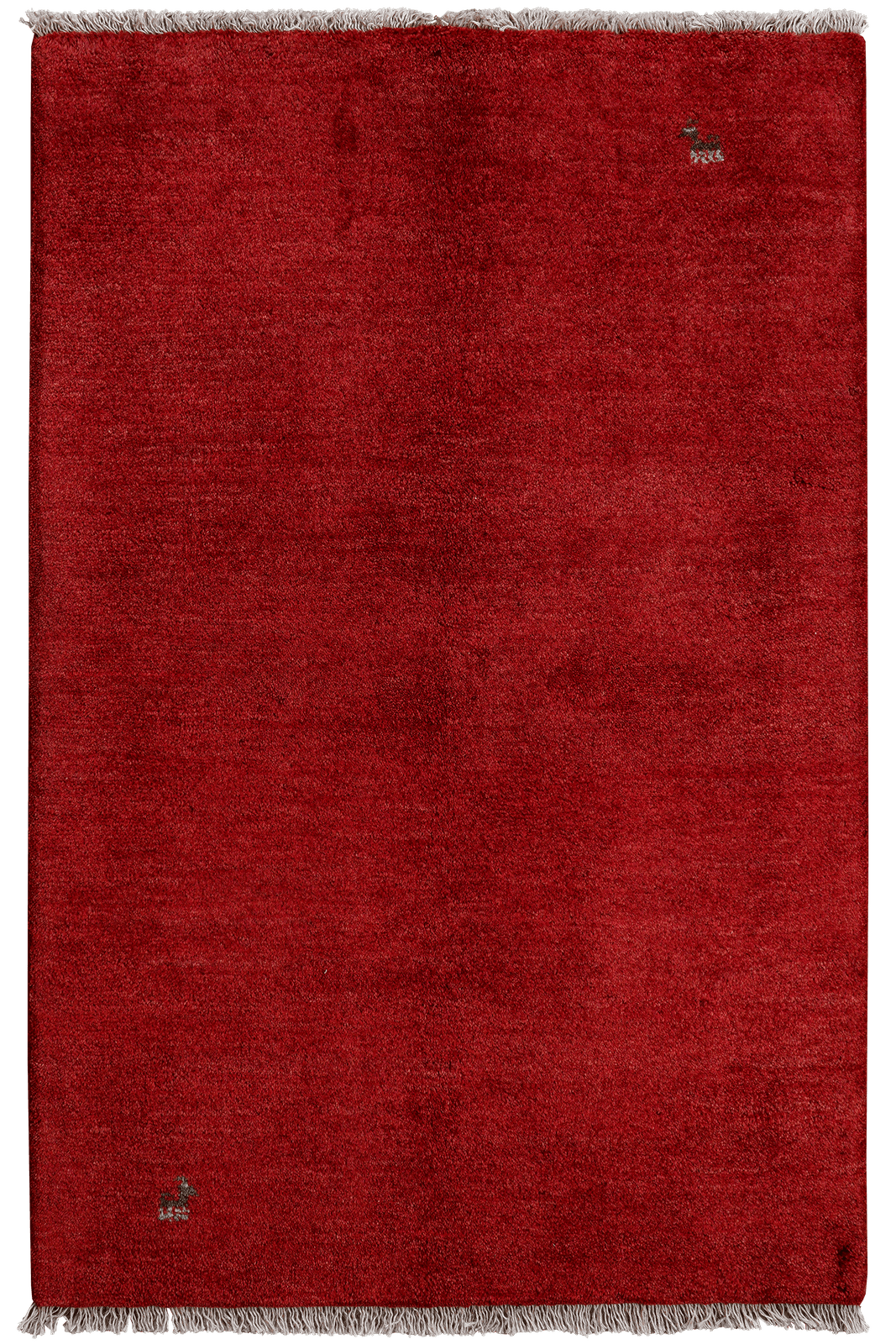 Gabbeh — Hand-knotted, 97x149 cm, Red, 100% Virgin Wool | Main view