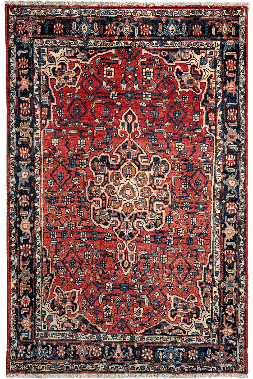 Heritage — Hand-knotted, 108x168 cm, Red, 100% Virgin Wool | Main view
