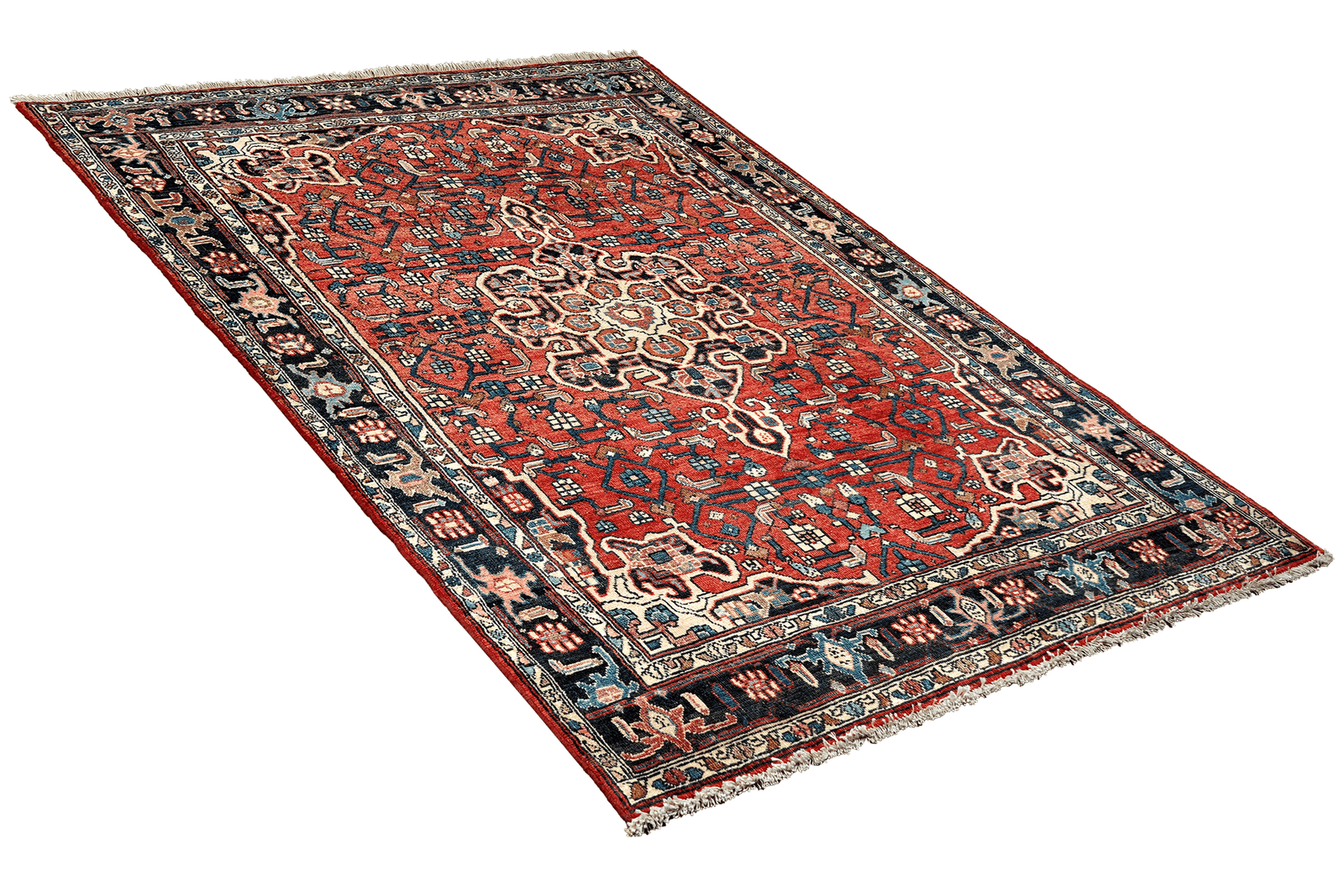 Heritage — Hand-knotted, 108x168 cm, Red, 100% Virgin Wool | View 4