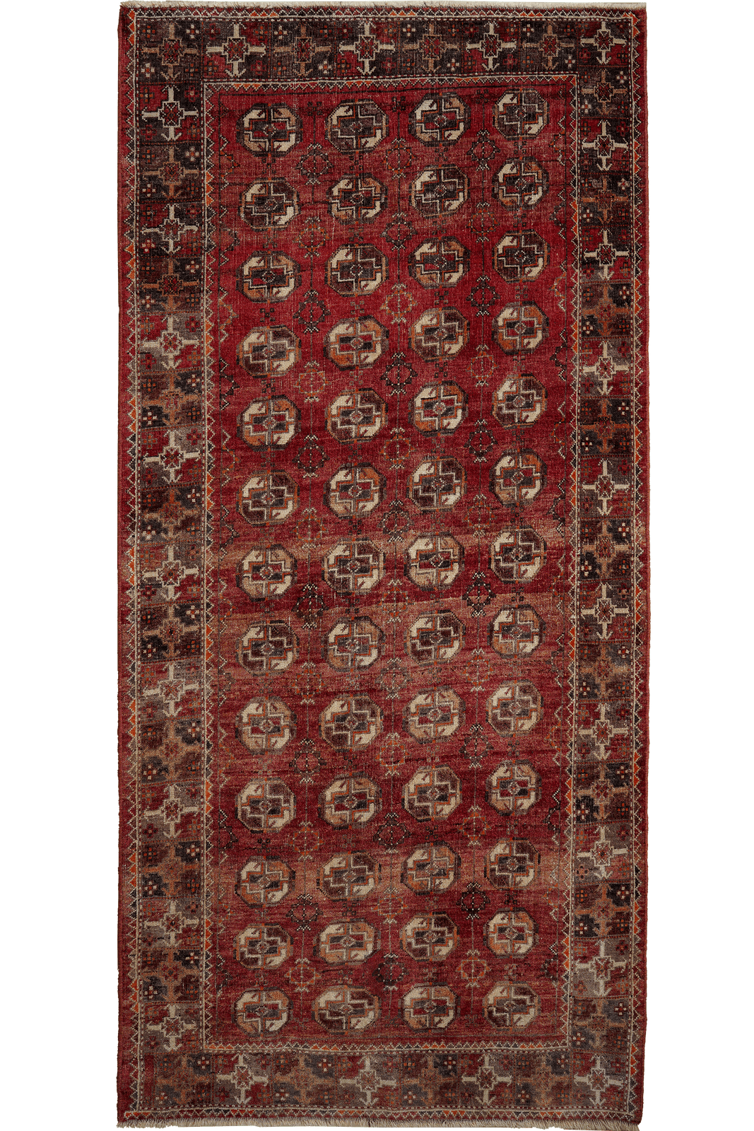 Heritage — Hand-knotted, 110x240 cm, Red, 100% Virgin Wool | Main view