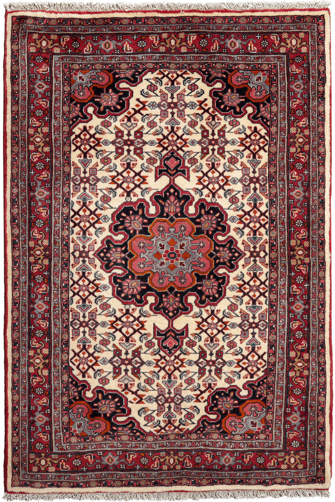 Bidjar Zandjan — Hand-knotted, 107x161 cm, Multicolor, 100% Virgin Wool | Main view