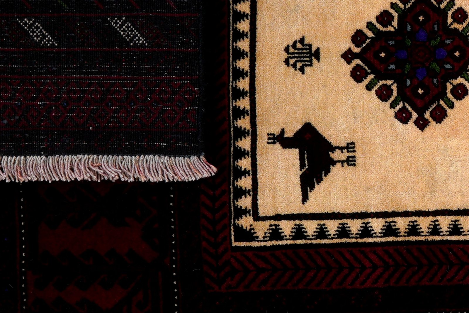 Belutch — Hand-knotted, 100x166 cm, Red, 100% Virgin Wool | View 7