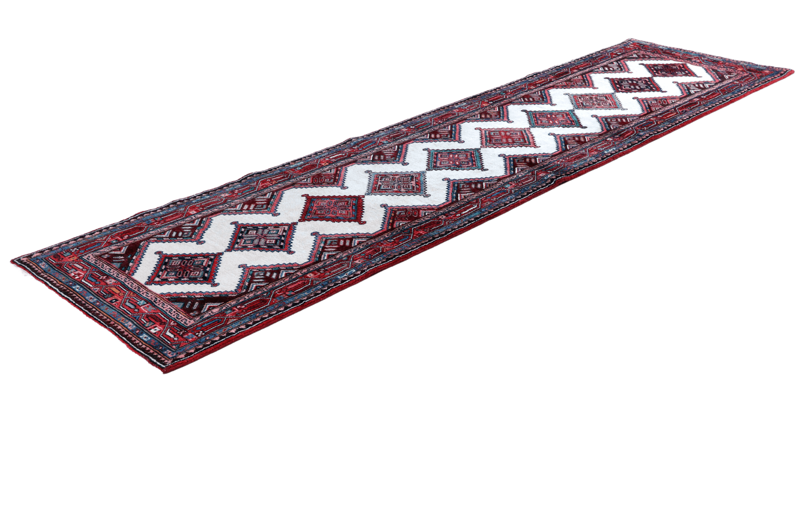 Zagheh — Hand-knotted, 86x322 cm, Multicolor, 100% Virgin Wool | View 6