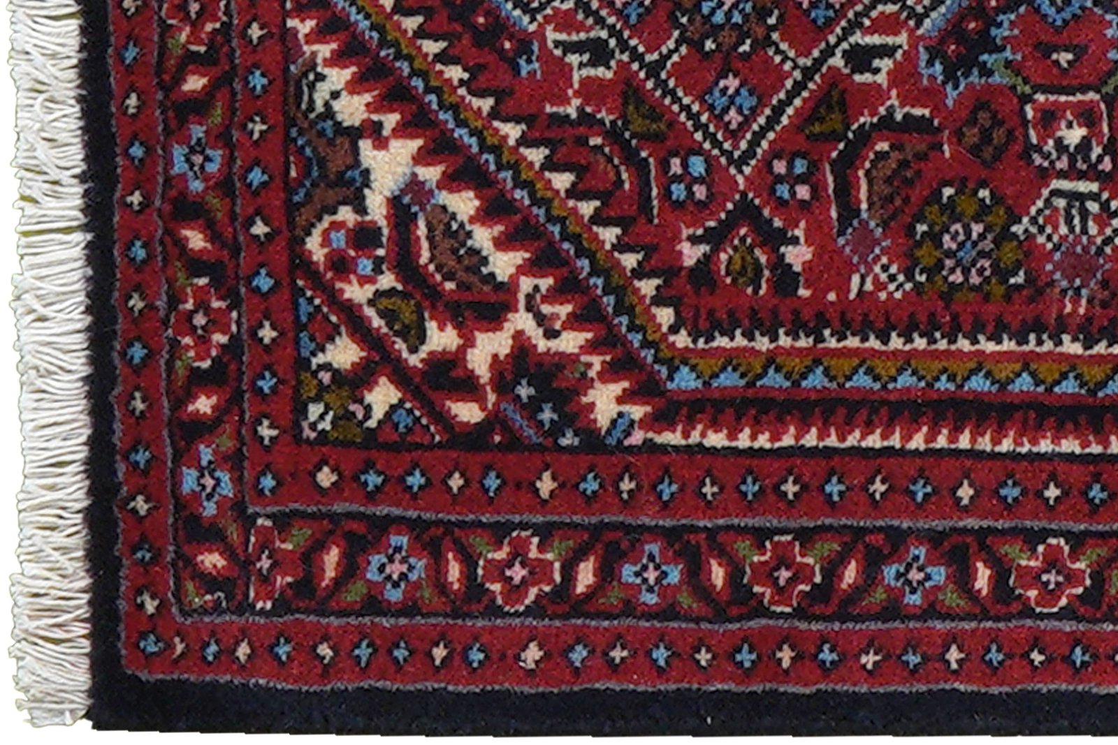 Bidjar Zandjan — Hand-knotted, 44x59 cm, Blue, 100% Virgin Wool | View 3