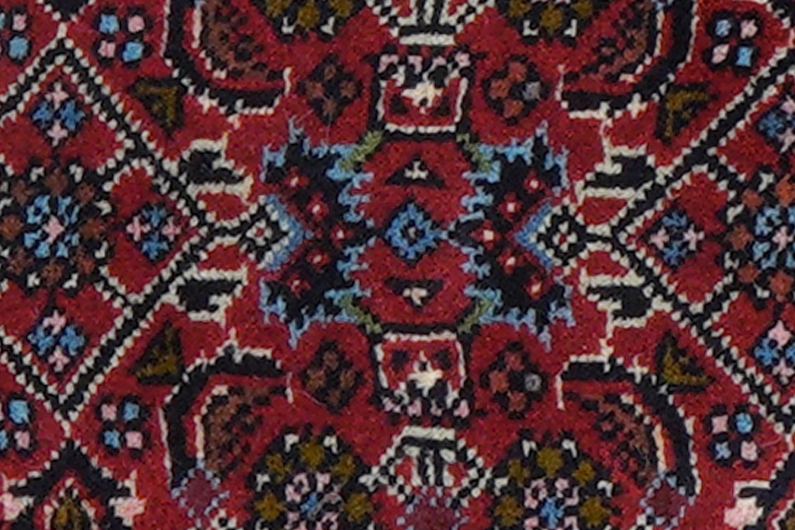Bidjar Zandjan — Hand-knotted, 44x59 cm, Blue, 100% Virgin Wool | View 6