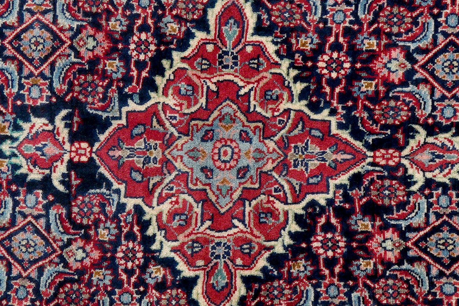 Bidjar Zandjan — Hand-knotted, 111x162 cm, Blue, 100% Virgin Wool | View 6