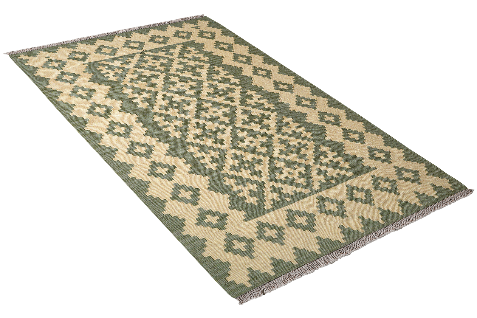 Kelim Gashgai — Handgefertigt, 160x98 cm, Beige, 100% Virgin Wool | View 5