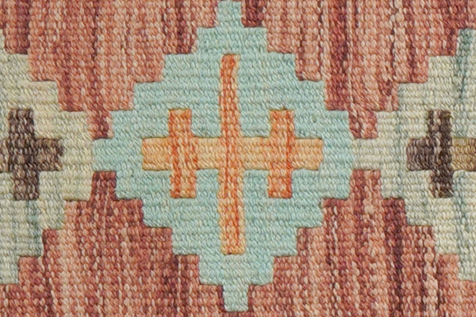 Kelim Gashgai — Handmade, 45x61 cm, Red, 100% Virgin Wool | View 5