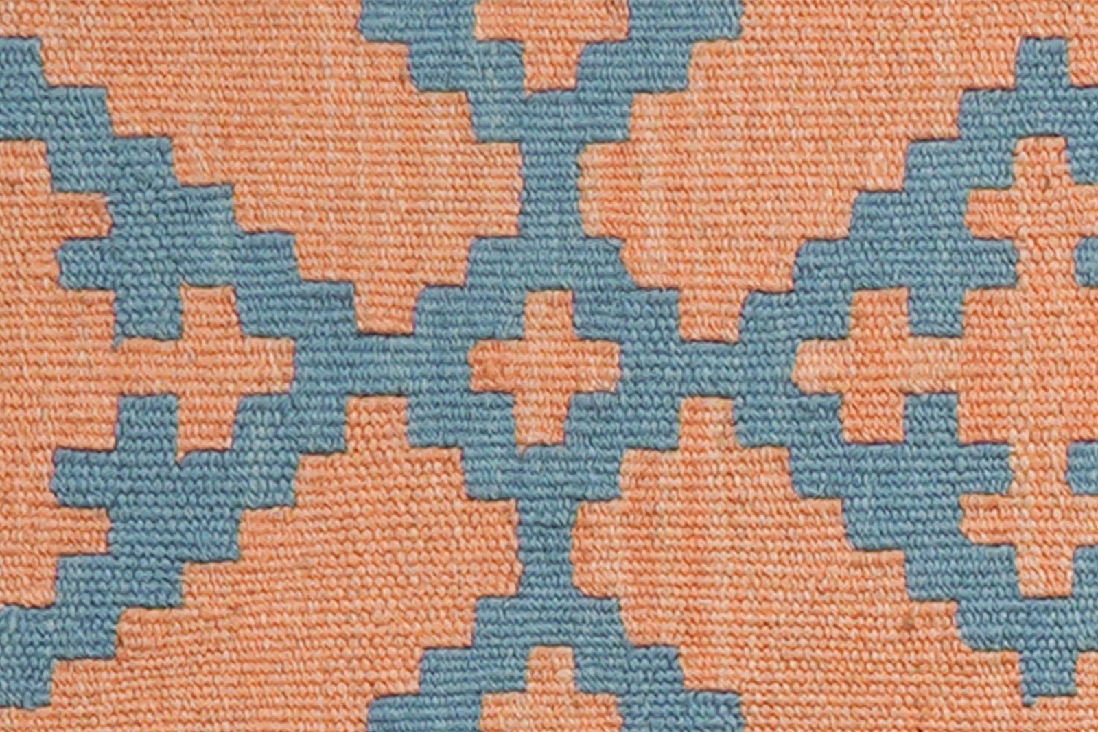 Kelim Gashgai — Handmade, 42x63 cm, Orange, 100% Virgin Wool | View 5