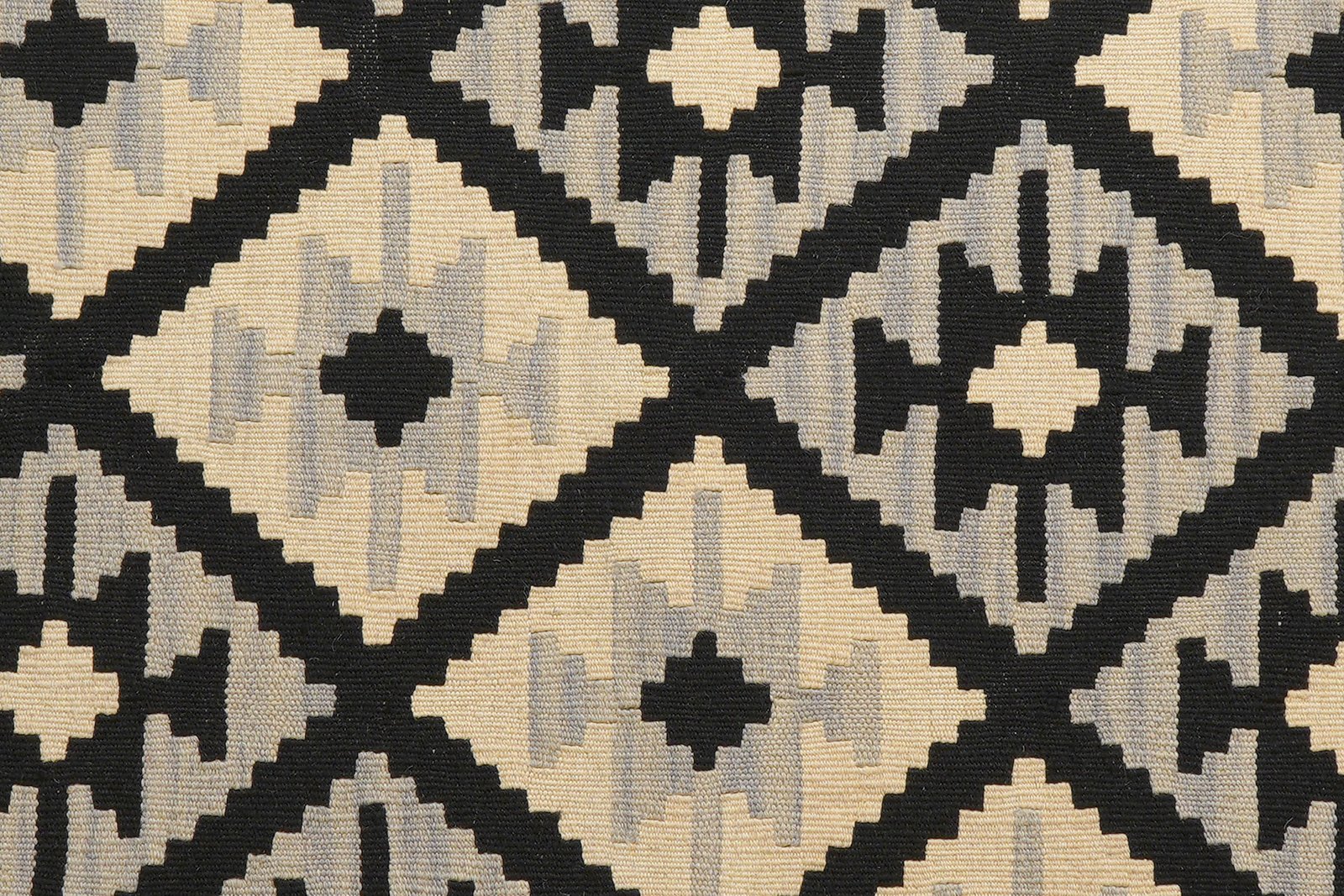 Kelim Gashgai — Handmade, 149x195 cm, Black, 100% Virgin Wool | View 5
