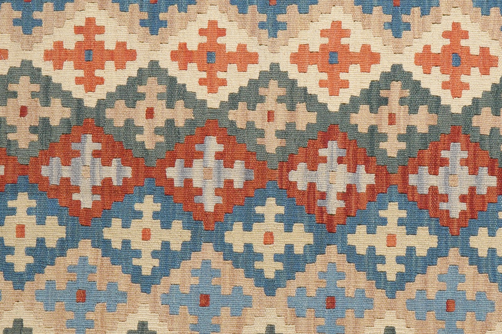 Kelim Gashgai — Handmade, 158x143 cm, Multicolor, 100% Virgin Wool | View 5