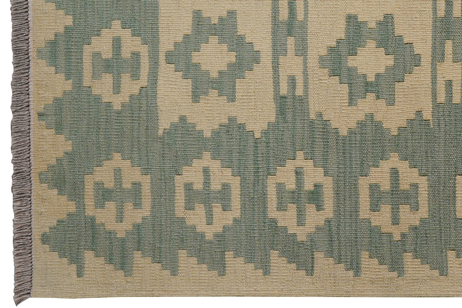 Kelim Gashgai — Handgefertigt, 145x100 cm, Beige, 100% Virgin Wool | View 4