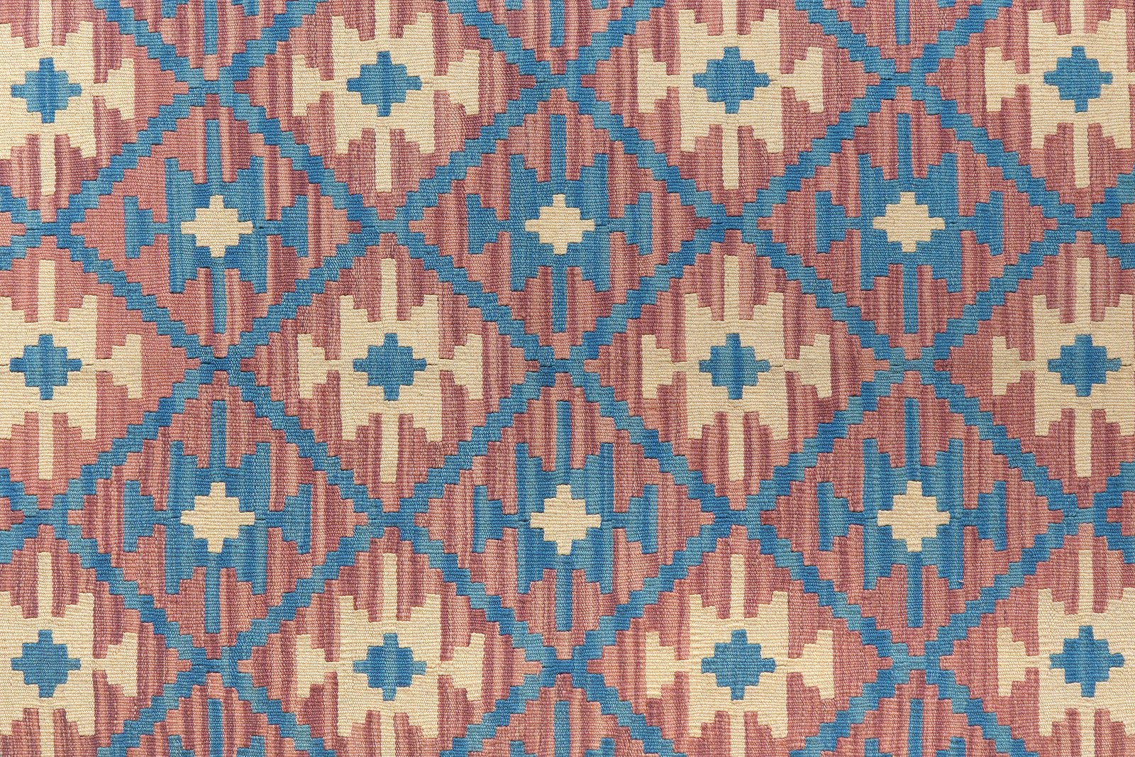 Kelim Gashgai — Handmade, 172x235 cm, Blue, 100% Virgin Wool | View 5