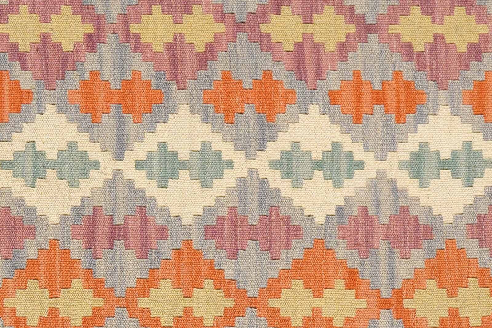 Kelim Gashgai — Handmade, 85x204 cm, Blue, 100% Virgin Wool | View 5