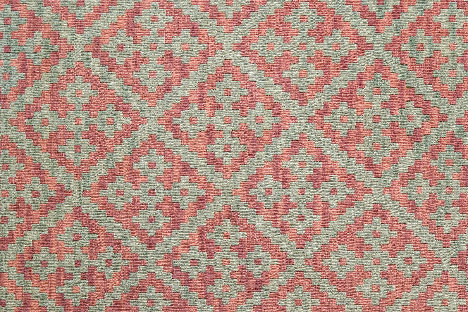 Kelim Gashgai — Handmade, 129x182 cm, Green, 100% Virgin Wool | View 5