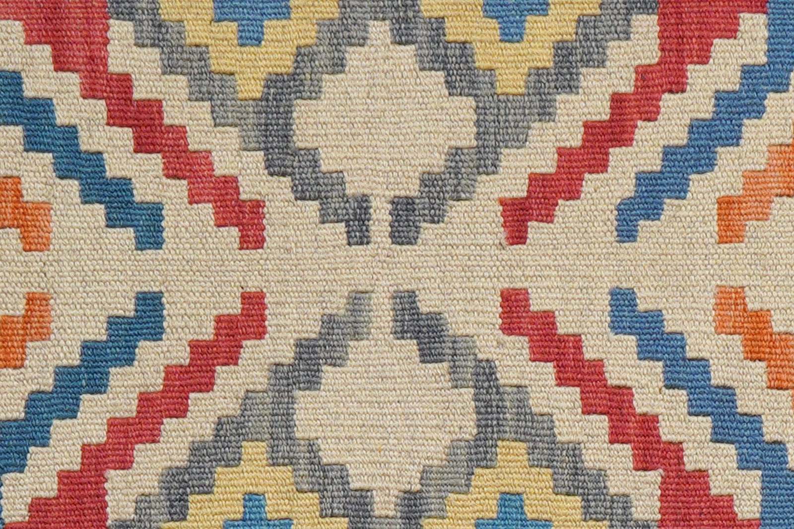 Kelim Gashgai — Handmade, 62x85 cm, Beige, 100% Virgin Wool | View 5